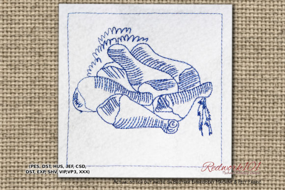 Chicken Drum Sticks Embroidery