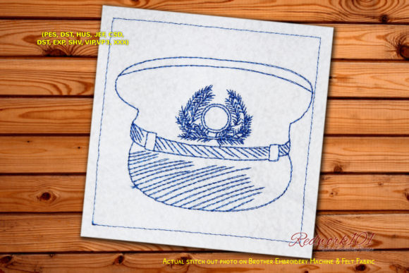 Pilot Cap Lineart Design