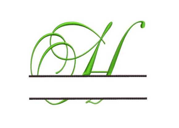 Split Monogram Font Letter H Review